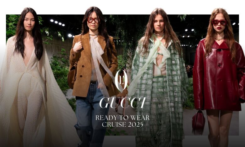 Modern Romantic คอลเลกชั่นเรียบเท่กลิ่นอายโรเเมนติกของ Gucci Cruise 2025