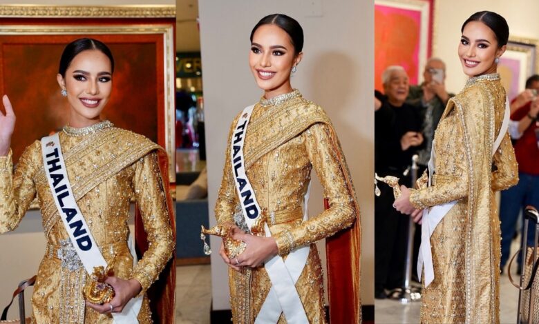 โอปอล สุชาตา กับ'ชุดไทยสิริพัตรา ศิวาลัย' ในการเก็บตัวของ Miss Universe 2024 ณ ประเทศเม็กซิโก