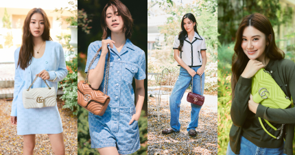 Gucci ชวน 4 สาวสวย นำเสนอลุคสดใสกับกระเป๋า GG Marmont 2025