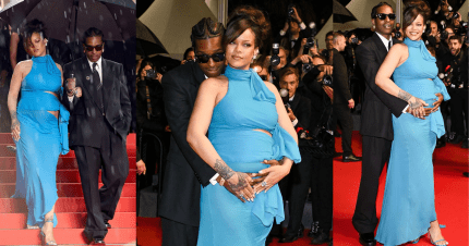 Rihanna กับลุคคุณแม่สุดไอคอนิก สะกดทุกสายตาบนพรมแดง Cannes Film Festival