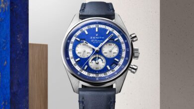 ปฏิทินทริปเปิลดั้งเดิมของ Chronomaster ของ Zenith รวบรวมความงามของ Lapis Lazuli