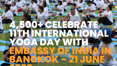 4,500+ Celebrate 11th International Yoga Day with Embassy of India in Bangkok – 21 June 2025