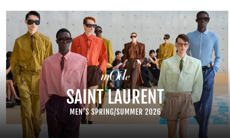 SAINT LAURENT MEN’S SUMMER 26 ความคลุมเครือกลายเป็นความสง่างาม
