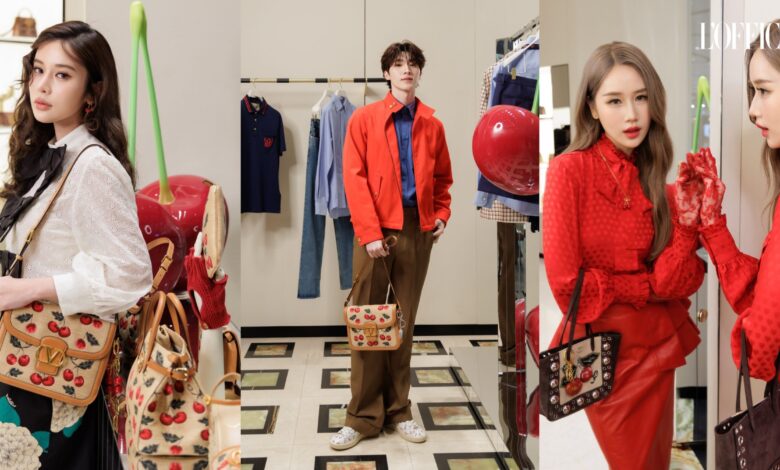 เปิดลุคของ “เก้า-เจน-บลู” Valentino Garavani Cherryfic Experience