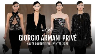 ความหรูหราในเงามืดของ Giorgio Armani Haute Couture Fall/Winter 2025
