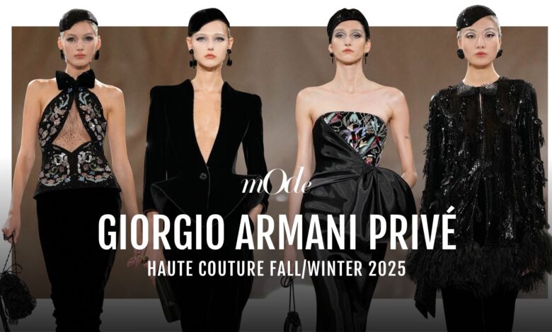 ความหรูหราในเงามืดของ Giorgio Armani Haute Couture Fall/Winter 2025
