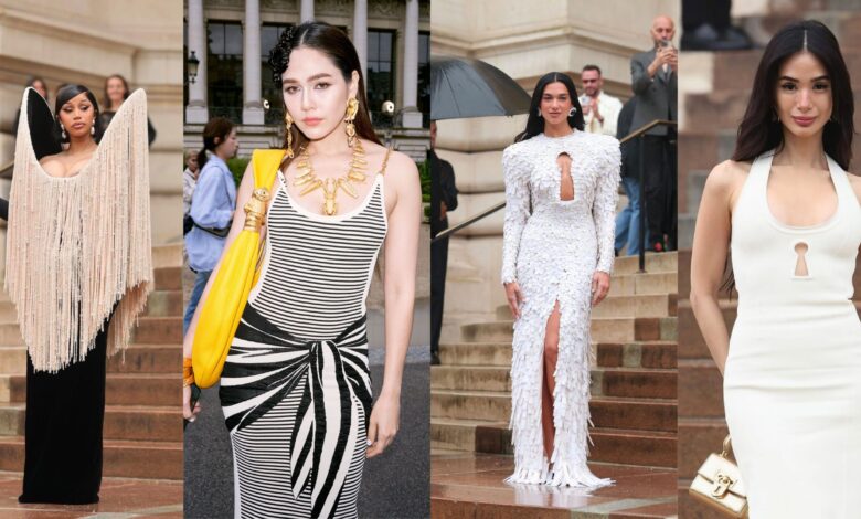 ส่องลุคเหล่าคนดัง สะกดทุกสายตาขณะร่วมชมโชว์จาก Schiaparelli